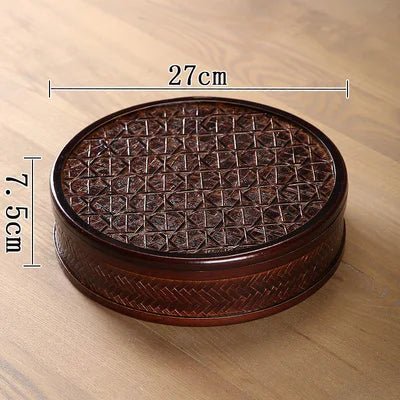 Bamboo Lacquerware Hamper - Japanese Storage Box for Cookies & Sushi